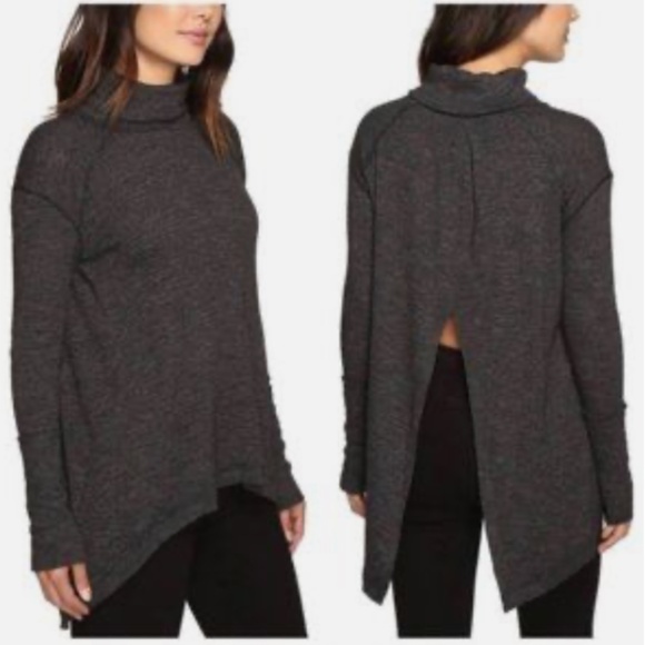 Free People Turtleneck V-Back Sweater - Picture 1 of 4